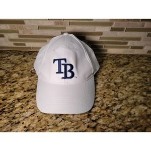 Tampa Bay Rays Hat Adjustable Strapback Baseball MLB Cap One Size Fits All White